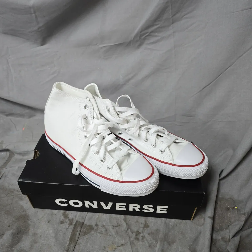 CONVERSE CHUCK TAYLOR ALL STAR HIGH TOP SNEAKERS – WHITE (PAIR) SIZE 7