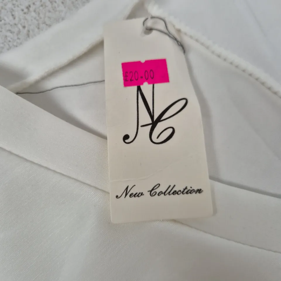 WHITE WOMEN'S TOP – NEW COLLECTION (NL MONOGRAM TAG)