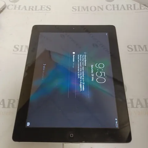 UNBOXED APPLE IPAD 16GB MODEL A1395 SILVER /BLACK