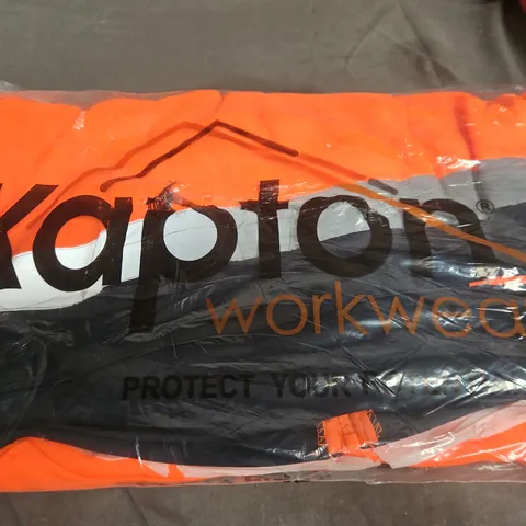 HIGH-VISIBILITY SAFETY JACKET ORANGE/NAVY, SIZE XL (HV-314)