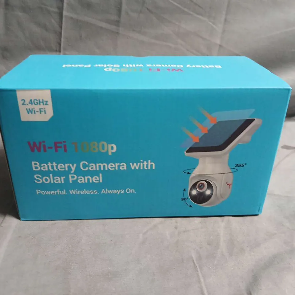 WI-FI BATTERY CAMERA WITH SOLAR PANEL 1080P