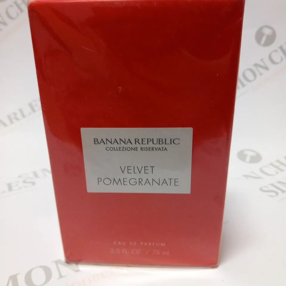 BOXED AND SEALED BANANA REPUBLIC COLLEZIONE RISERVATA VELVET POMEGRANATE EAU DE PARFUM 75ML