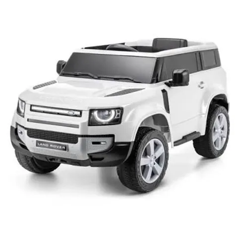 BOXED XOOTZ LAND ROVER DEFENDER ELECTRIC RIDE-ON CAR - WHITE