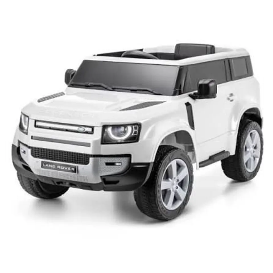 BOXED XOOTZ LAND ROVER DEFENDER ELECTRIC RIDE-ON CAR - WHITE