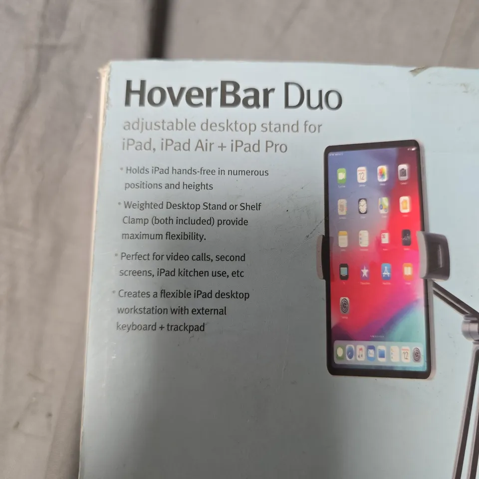 TWELVE SOUTH HOVERBAR DUO – ADJUSTABLE DESKTOP TABLET STAND FOR IPAD, IPAD AIR & IPAD PRO