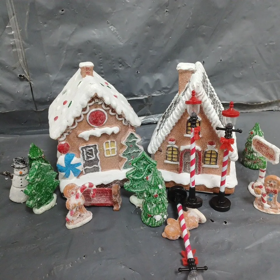 BOXED 17 PIECE CHRISTMAS CANDY SCENE DECORATION  RRP £35