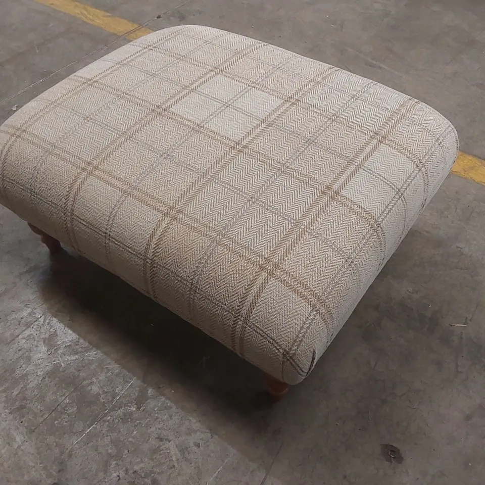 PARKER KNOLL UPHOLSTERED FOOTSTOOL