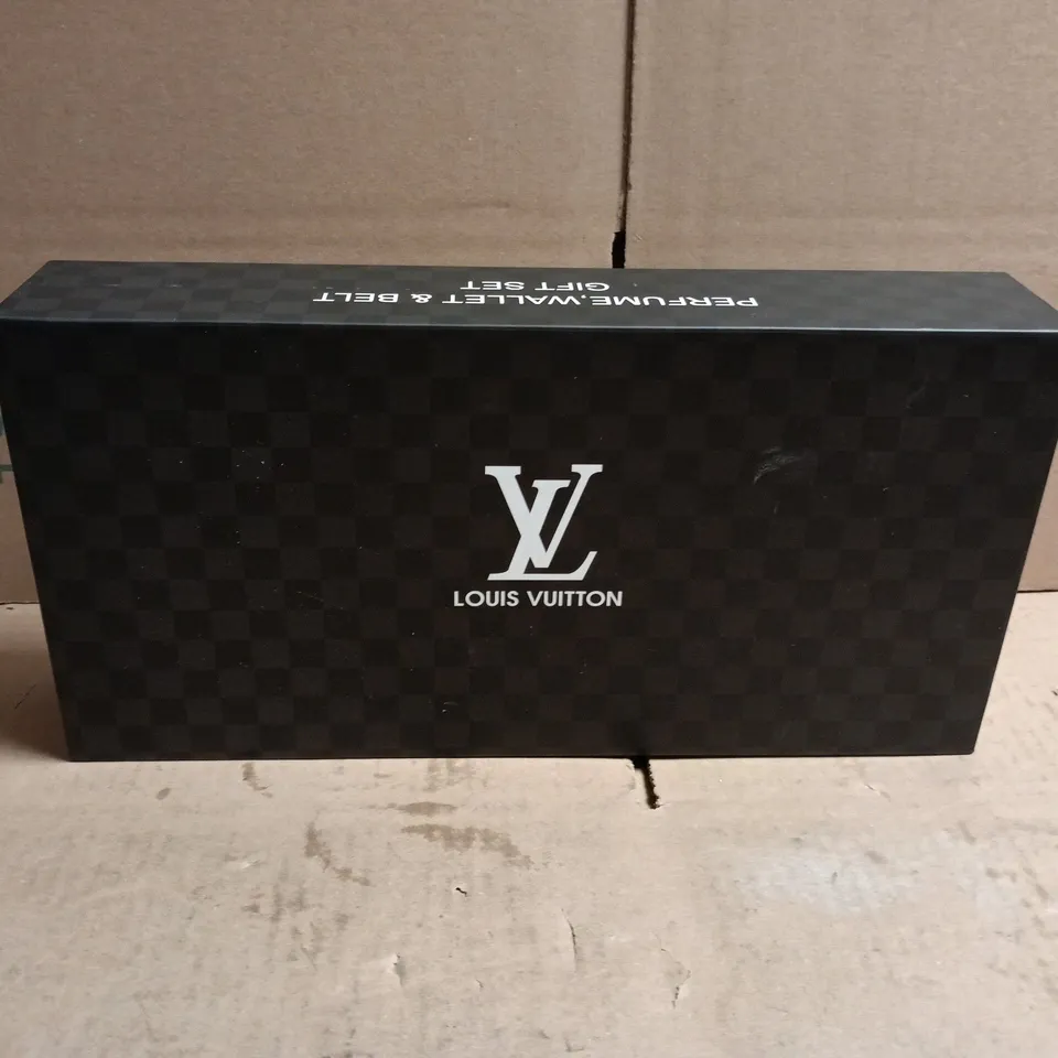 LOUIS VUITTON 3 ITEM GIFT SET WALLET/BELT/PERFUME RRP £568