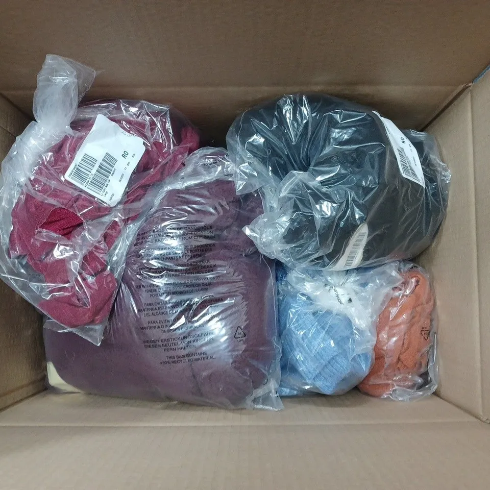 APPROXIMATELY 10 LADIES CLOTHING ITEMS ASSORTED COLOURS, SIZES AND STYLES