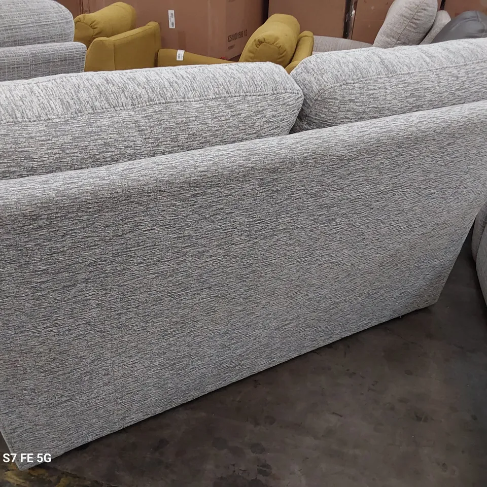 QUALITY BRITISH DESIGNER G PLAN SEATTLE 2.5 SEATER SOFA MIRAGE ASH FABRIC 