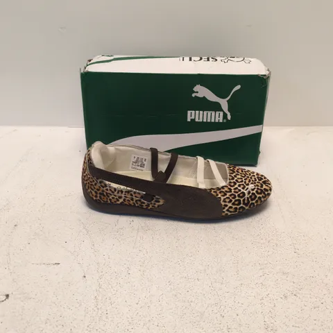 PUMA LEOPARD PRINT BALLET FLATS – UK 7 (EU 40.5)