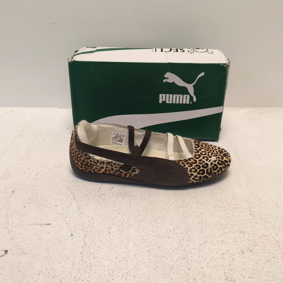 PUMA LEOPARD PRINT BALLET FLATS – UK 7 (EU 40.5)