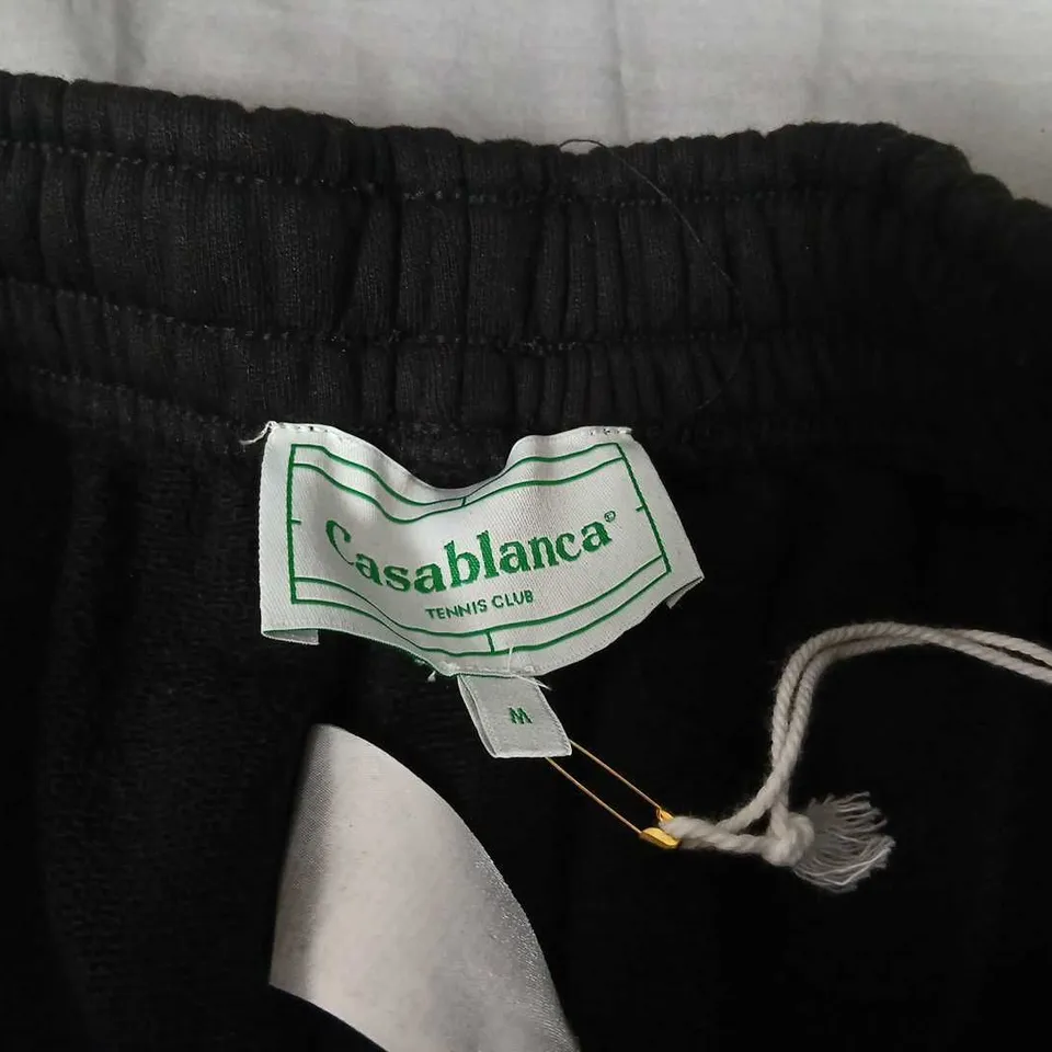 CASABLANCA TENNIS CLUB SHORTS – BLACK, SIZE M