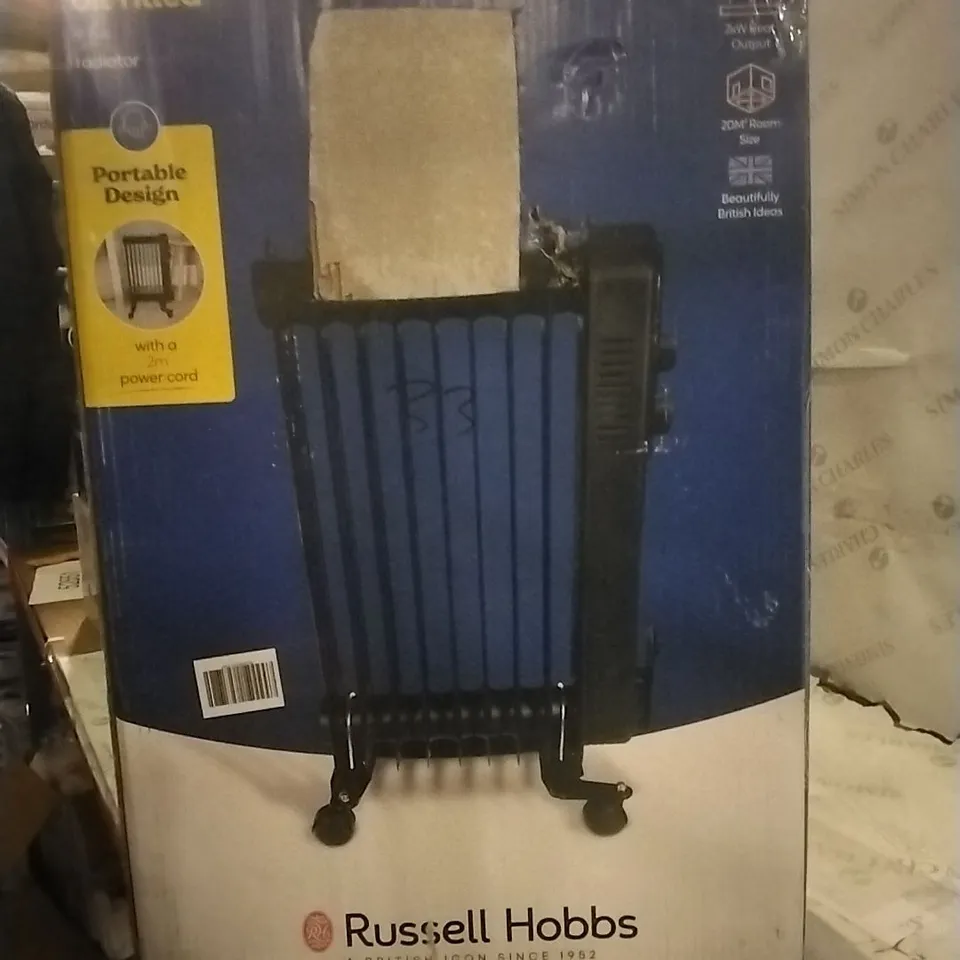 BOXED RUSSELL HOBBS OIL FILLED RADIATOR