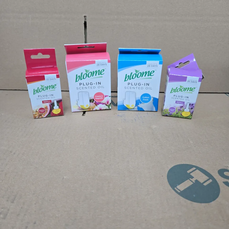 APPROXIMATELY 20 BLOOME PLUG IN SCENTED OILS AND REFILL ASSORTED FRAGRANCES