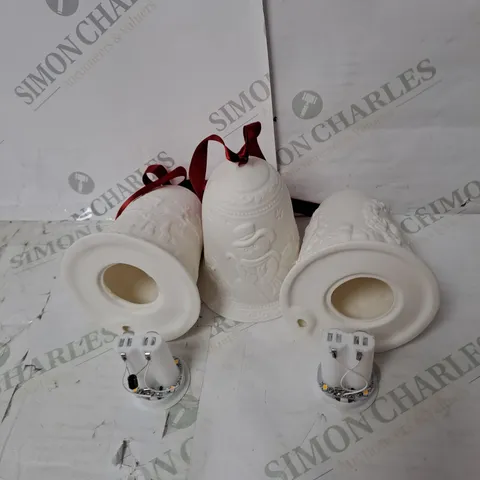 BOXED HOME REFLECTIONS 3 PORCELAIN BELLS