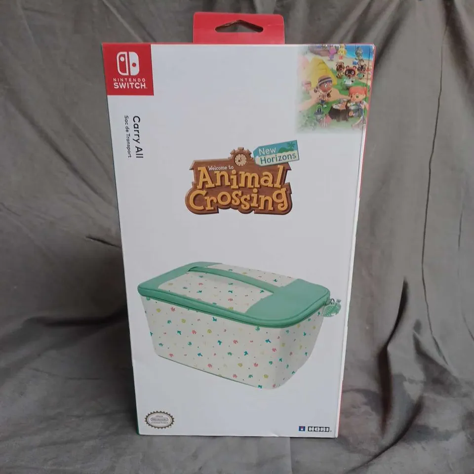 BOXED NINTENDO SWITCH ANIMAL CROSSING CARRY ALL