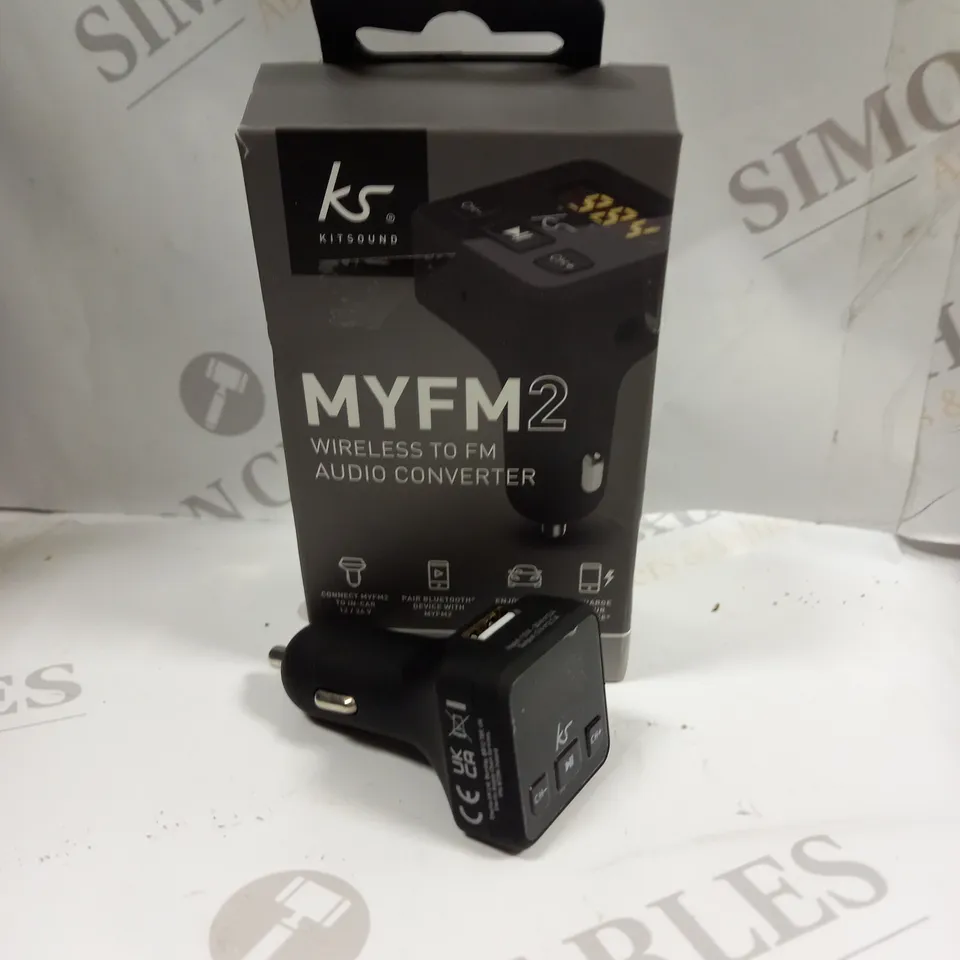 BOXED 20X  KITSOUND MYFM2 WIRELESS TO FM CONVERTOR 