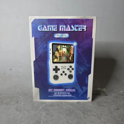BOXED GAME MASTER R36S CONSOLE 
