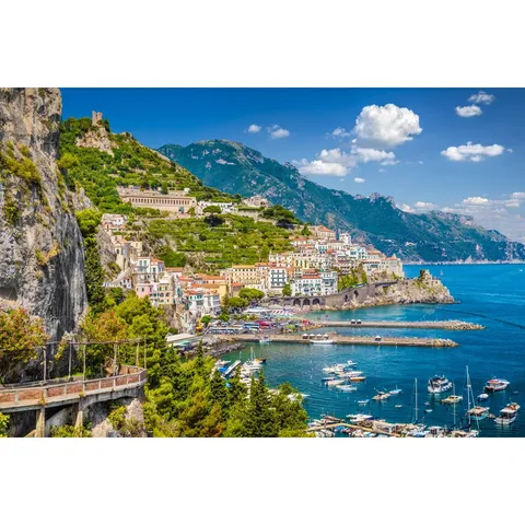 BOXED AMALFI COAST BY - WRAPPED CANVAS PHOTOGRAPH 
