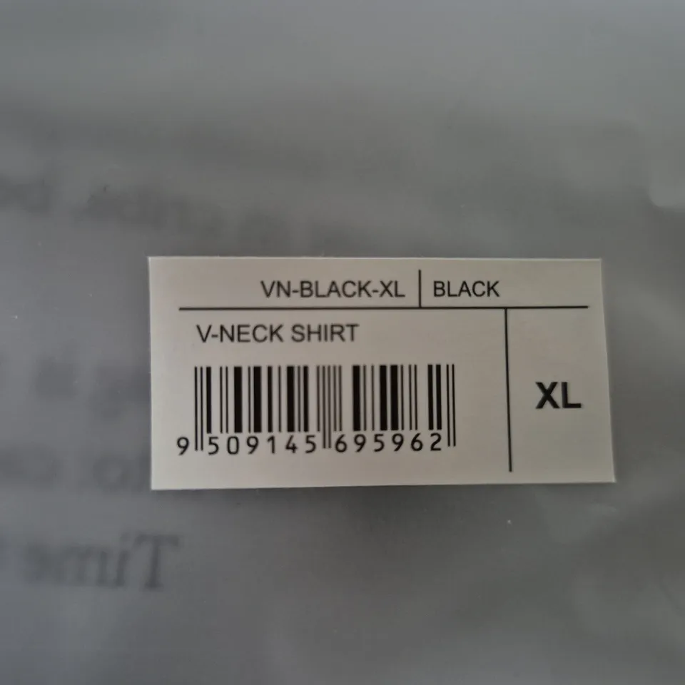 BUILT DIFFERENT BLACK V-NECK SHIRT – XL