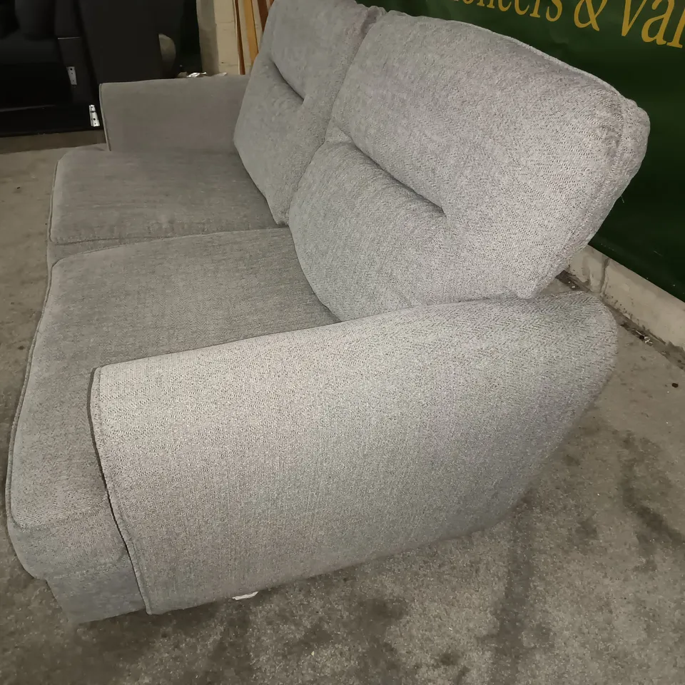 GREY FABRIC 2-SEATER SOFA