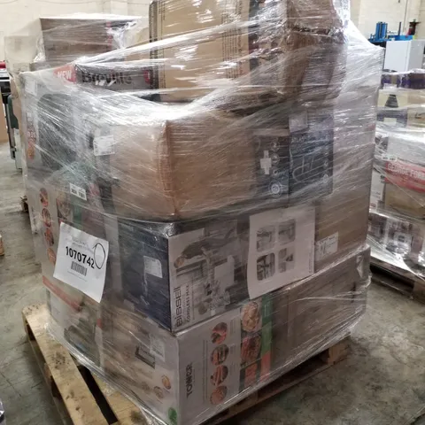 PALLET OF APPROXIMATELY 19 UNPROCESSED RAW RETURN HOUSEHOLD AND ELECTRICAL GOODS TO INCLUDE;