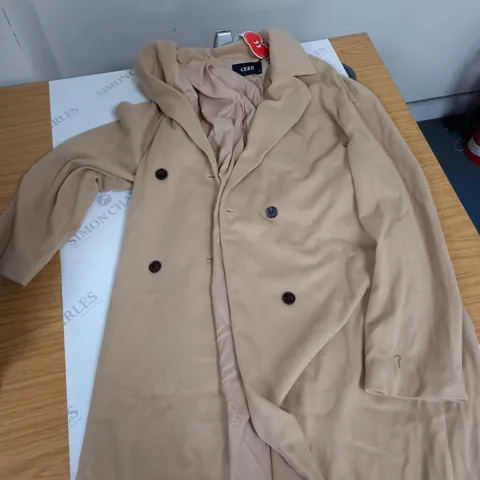 CIDER LONG FLUSH TAN OVER COAT - M