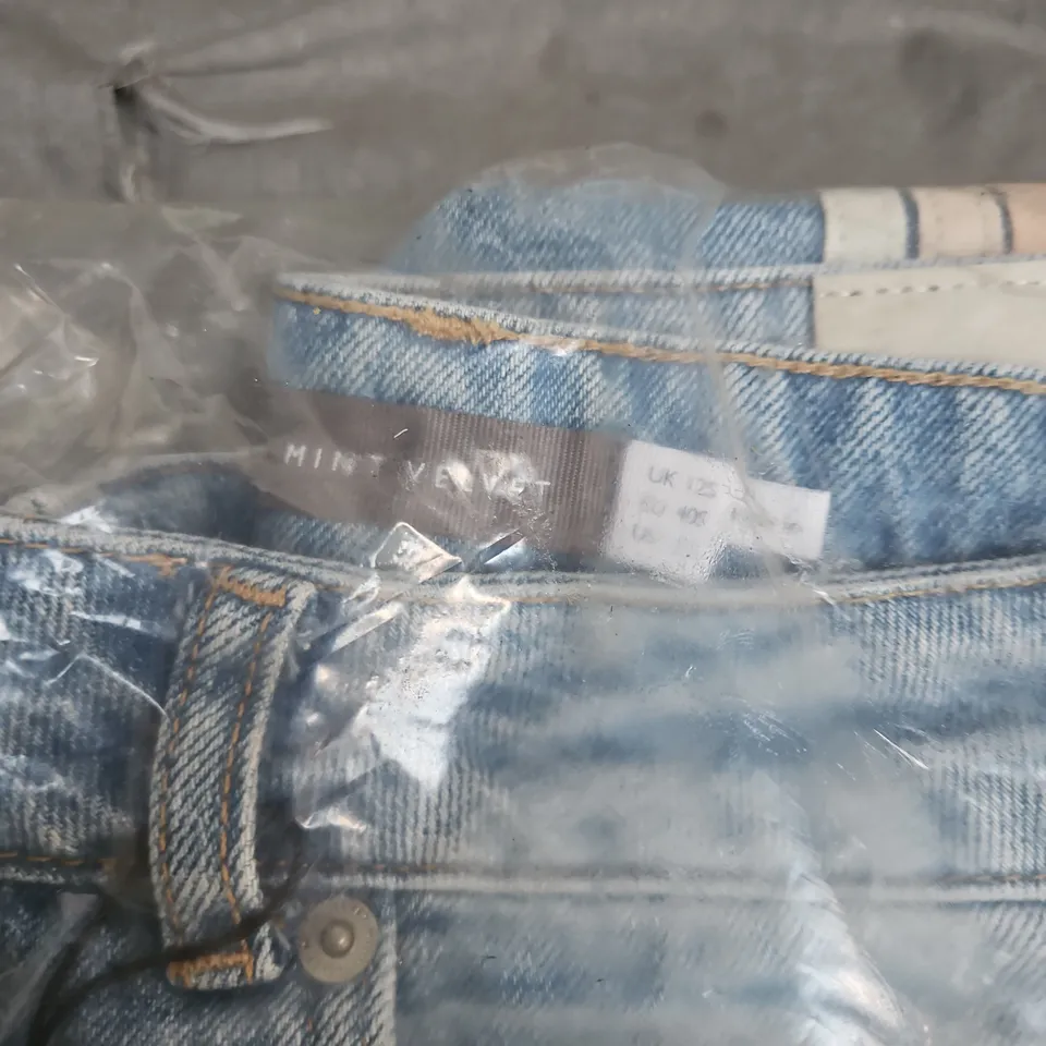 MINT VELVET WOMEN'S DENIM JEANS – LIGHT WASH, UK SIZE 12
