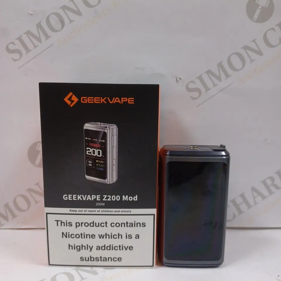 BOXED GEEK VAPE Z200 MOD IN GUN METAL