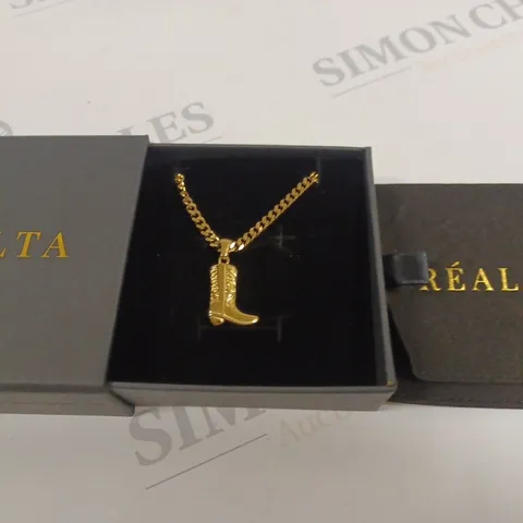 BOXED REALTA COWBOY BOOT NECKLACE