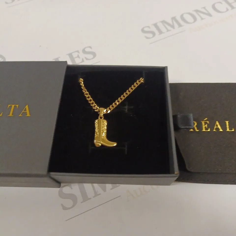 BOXED REALTA COWBOY BOOT NECKLACE