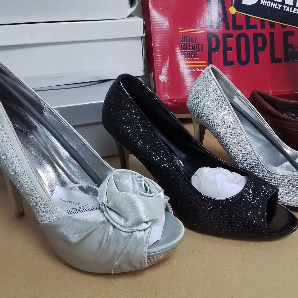 LOT OF 10 ASSORTED PAIRS OF SHOES TO INCLUDE CASANDRA AND SKILLS - VARIOUS SIZES