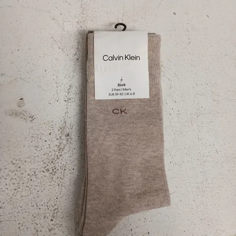 CALVIN KLEIN SOCKS – 2 PAIRS, MEN'S UK 6-8 (EUR 39-42)