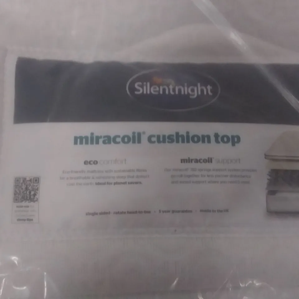 BAGGED SILENTNIGHT ECO COMFORT QUILTED 5FT KING MATTRESS 