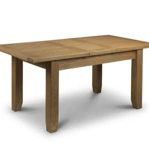 BOXED JULIAN BOWEN ASTORIA EXTENDING DINING TABLE - WAXED OAK (2 BOXES)