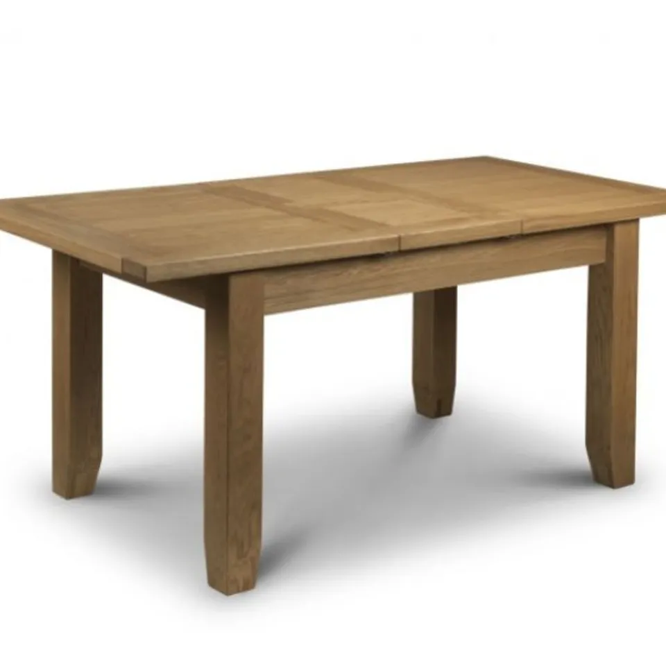 BOXED JULIAN BOWEN ASTORIA EXTENDING DINING TABLE - WAXED OAK (2 BOXES)