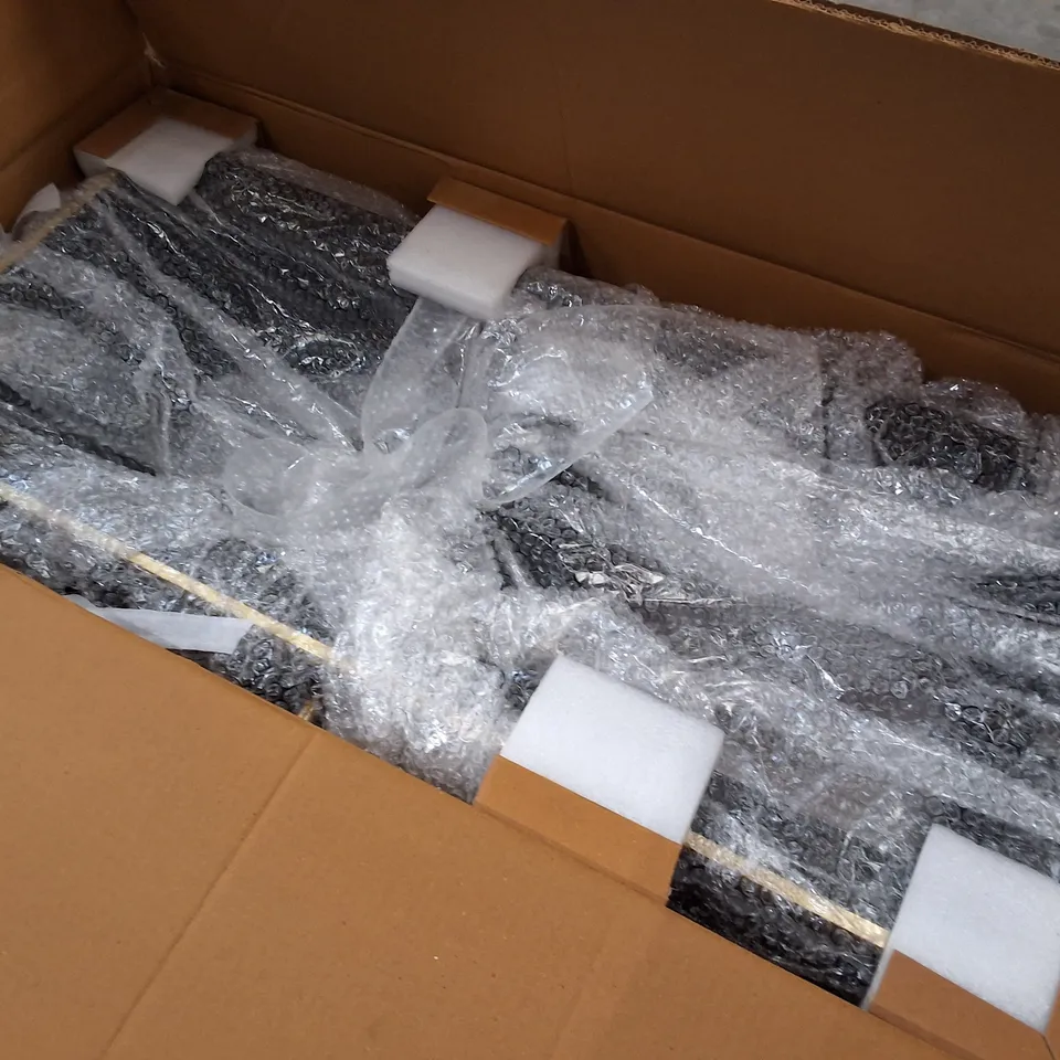 BOXED ATKIN & THYME FLUTE MARBLE BAR CABINET IN BLACK - 1OF1