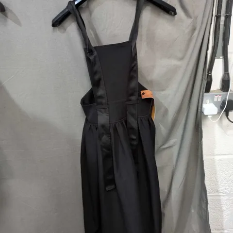 JULIA ALERT WOMEN'S BLACK PINAFORE DRESS, UK SIZE S