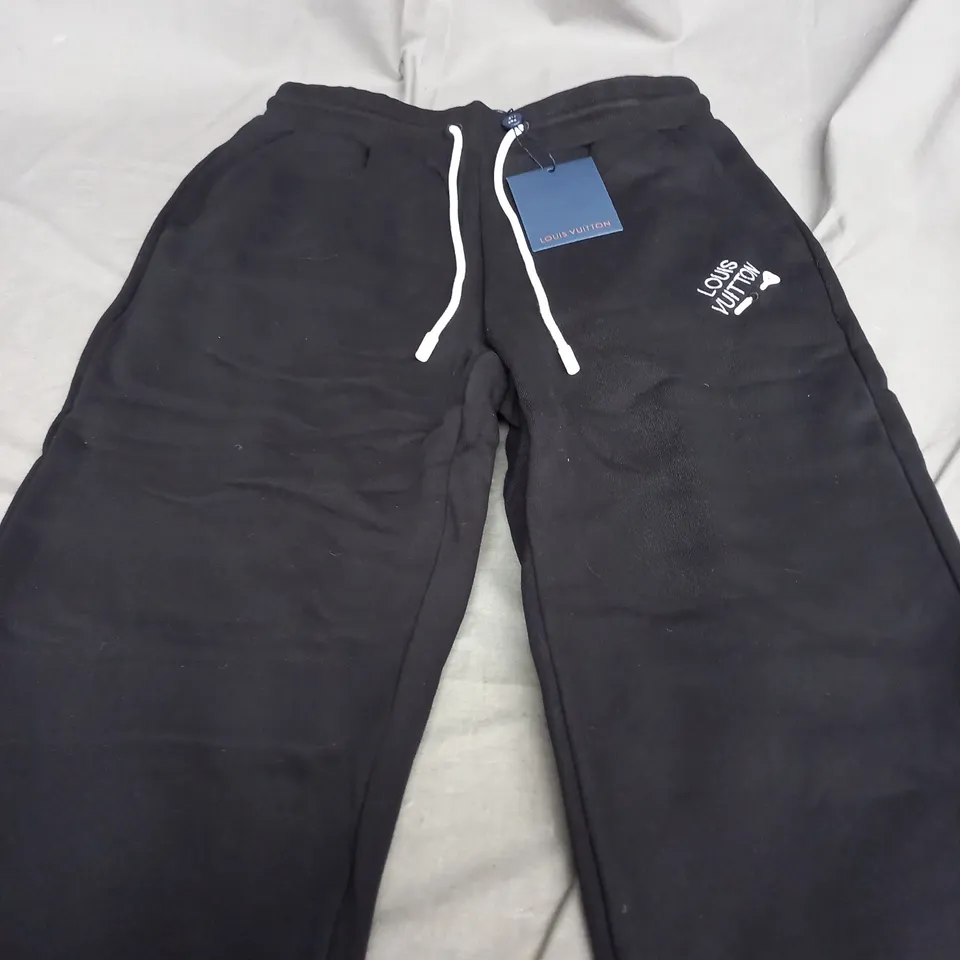 LOUIS VUITTON PARIS BLACK JOGGING PANTS - LARGE