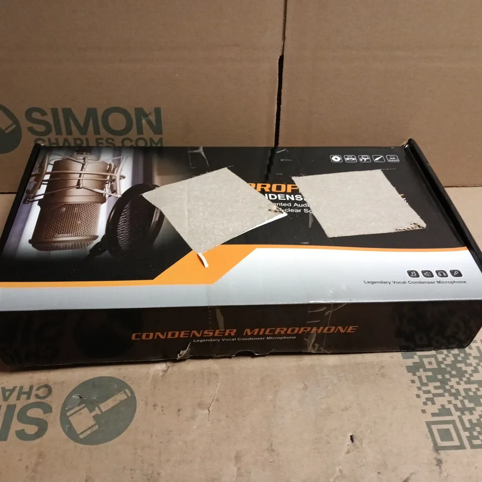 PROFESSIONAL CONDENSER MICROPHONE BOXED WITH ACCESSORIES