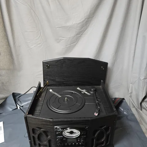 AUNA NR-620 RECORD PLAYER - DAMAGE TO LID AND BACK