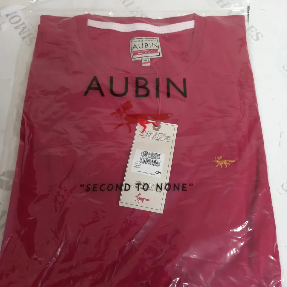 BAGGED AUBIN TEE IN DEEP RED - MED
