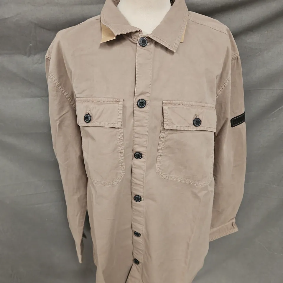 BARBOUR INTENATIONAL ARLO OVERSHIRT IN BRINDLE SIZE 2XL