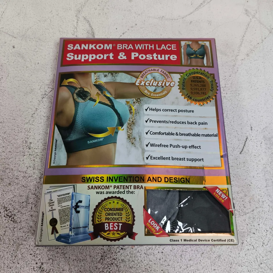 SANKOM BRA WITH LACE – SUPPORT & POSTURE, SIZE S-M