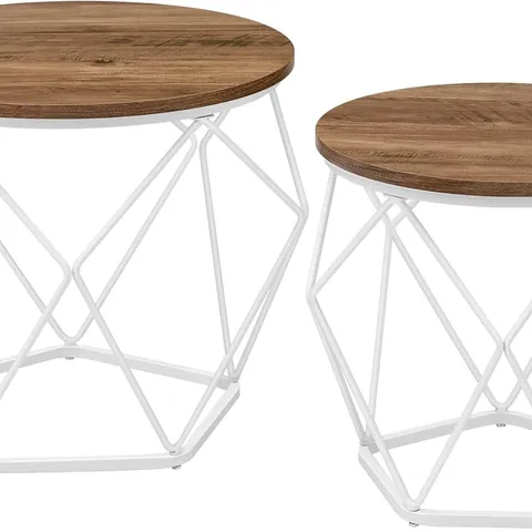 BOXED VASAGLE ROUND COFFEE TABLE