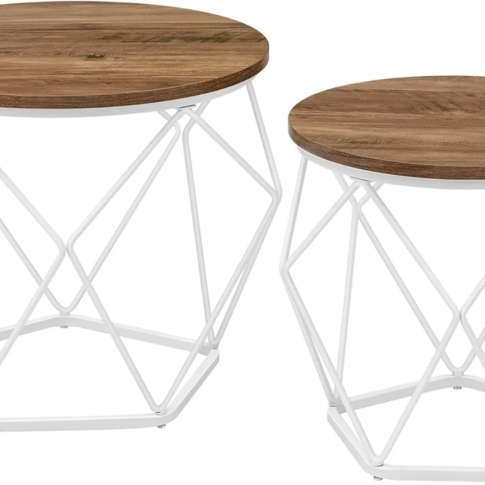 BOXED VASAGLE ROUND COFFEE TABLE