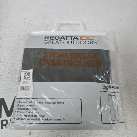 REGATTA GREAT OUTDOORS STORMBREAK OVERTROUSER – DARK OLIVE, UK XL 