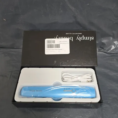 SIMPLY BEAUTY CORDLESS COMPACT STRAIGHTENER IN BLUE