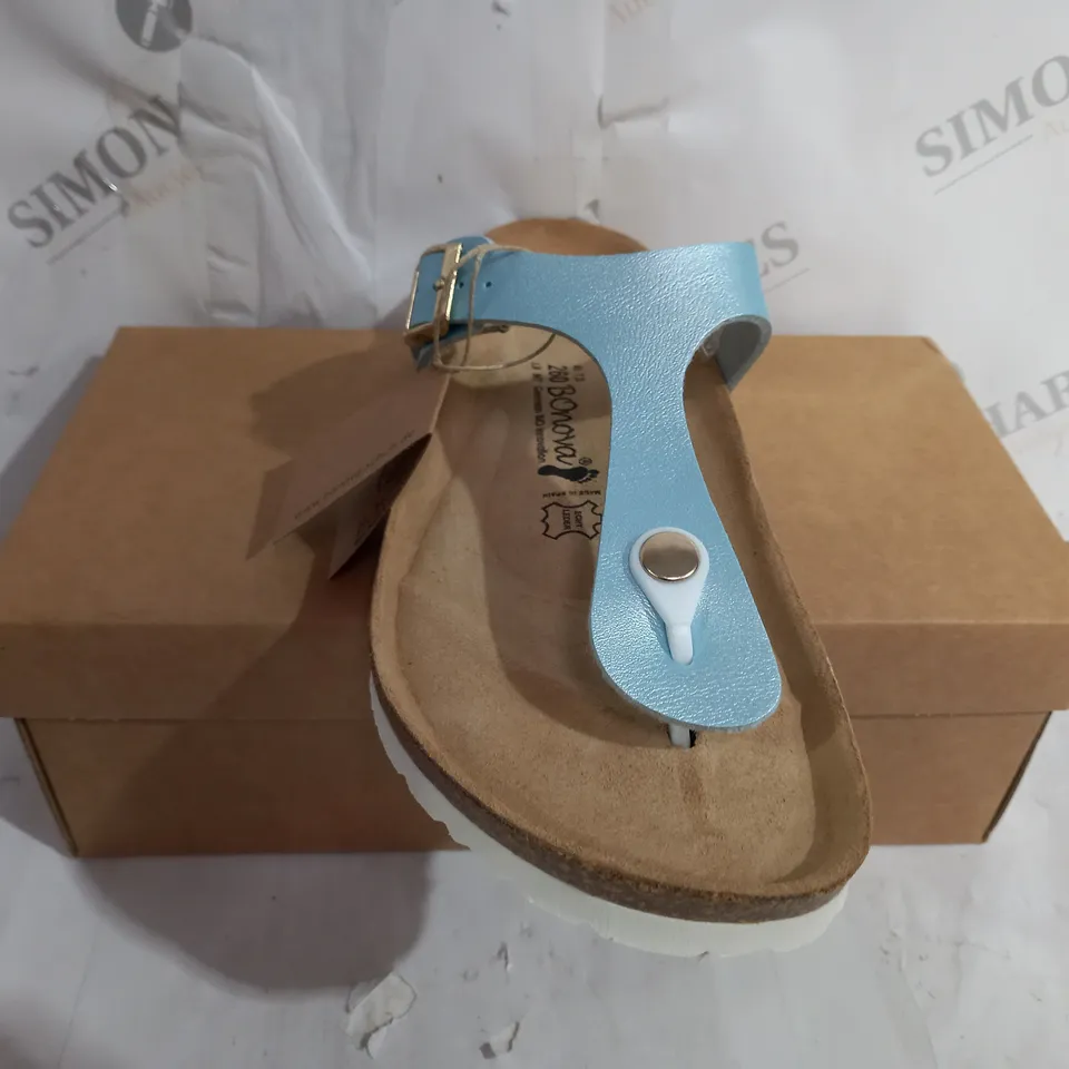 BONOVA IBIZA PEARL SHINE FOOTBED SANDAL SIZE 7